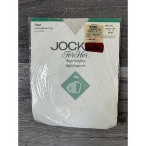 VTG Jockey For Her Shaper Pantyhose Sheer Control Top IMPERFECT Neutral SM Tall